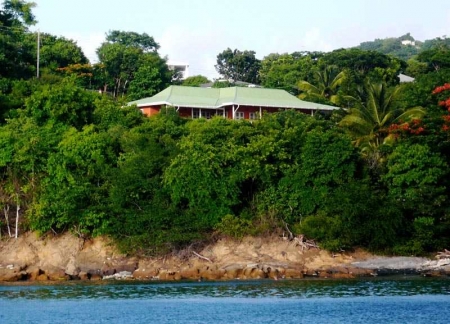 view of the house from bay