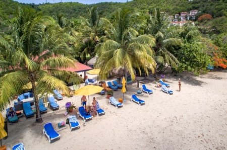 Aerial view of Beach Cabana