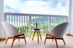 balcony with ocean view