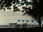 Picard Beach Cottages: view from the garden to the sea